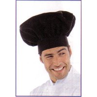 Cappello cuoco regolabile nero-Isacco