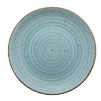 Avanos L.blue flat plate d.21 cm.