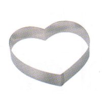 -Heart inox for mousse cm.22 h.cm4