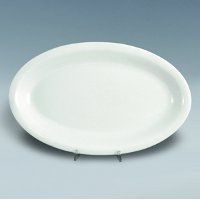 Roma Deep oval tray porcelain a cm24